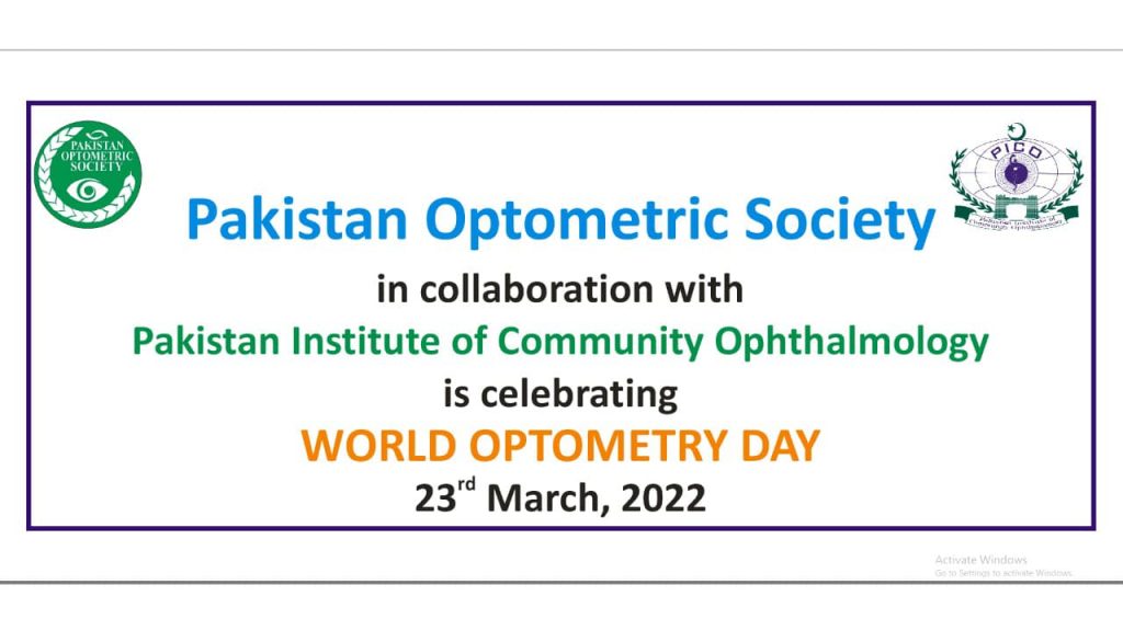 World Optometry Day 2022 Pakistan Optometric Society